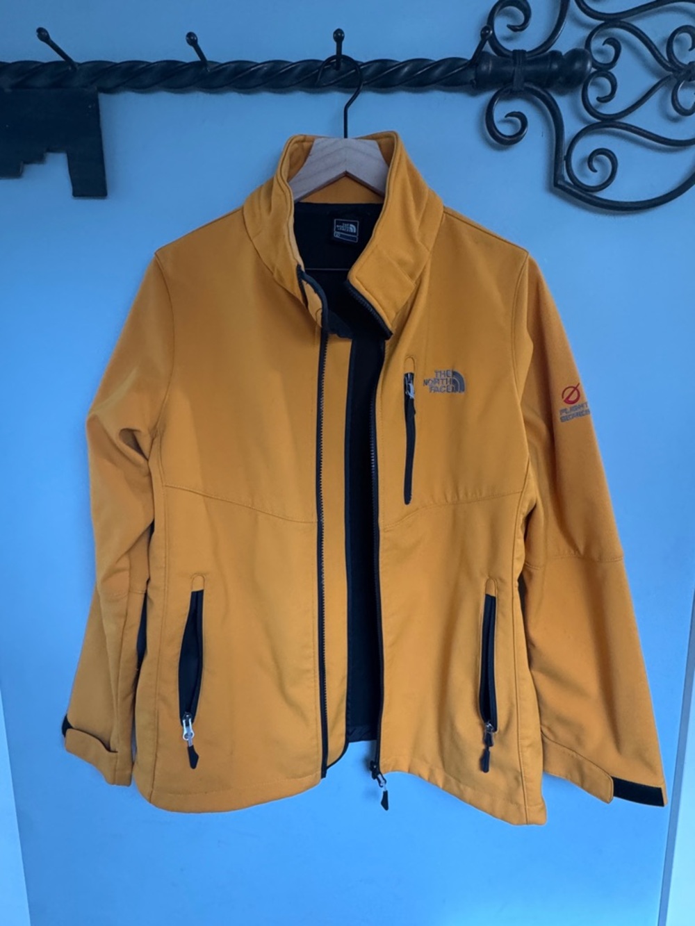 The North Face Yellow Softshell Jacket
